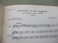輸入楽譜/弦楽譜/ヴィヴァルディ/Sonata in Do minore per violino, e basso continuo　F.XⅢNo.10-14+47　/ピゼンデル　/6冊セット/VIVALDI/SONATA IN DO　MAGGIORE/
/RICORDI/大きさ縦約27cm×横約20cm/