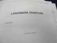 輸入楽譜/吹奏楽譜/ランドマーク序曲/ジム・アンディ・コーディル/Landmark Overture/HAL LEONARD  MUSIC/E♭Clarinet・Baritone B.C 他一部パート譜欠。