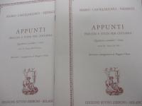 輸入楽譜/ギター楽譜/カステルヌオーヴォ＝テデスコ/Op.210 /APPUNTI/備忘録/4冊セット/Quanderno primo/Parte.1
Danze del 600 e del 700/Parte.2 Danze dell'Ottocento/Parte.3 Danze del'900/大きさ縦約31cm×横約23cm/
EDIZIONI SUVINI ZERBONI/
