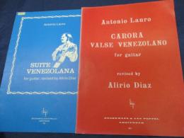 輸入楽譜/ギター楽譜/アントニオ・ラウロ/SUITE VENEZOLANA/CARORA VALSE VENEZOLANO/2冊セット/
/大きさ縦約31cm×横約23cm/