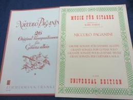 輸入楽譜/ギター楽譜/パガニーニ/26 Original Kompositionen fur Gitarre allein/Grosse Sonate Grand Sonate/
/2冊セット//大きさ縦約31cm×横約23cm/
