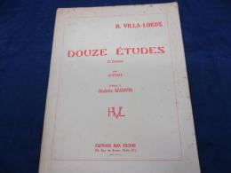 輸入楽譜/ギター楽譜/ヴィラ・ロボス/12のエチュード/VILLA LOBOS/DOUZE ETUDES/MAX ESCHIG/39P
/大きさ縦約31cm×横約24cm/