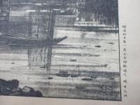 石版画/浅草公園之景　太田節次　明治25年　/大きさ約縦約33cm×横約44cm
