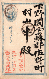 吉田晩稼葉書 村山半宛