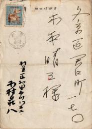 木村荘八葉書　木本晴三宛