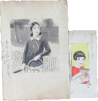 「少女の友」挿絵・カット原画14点