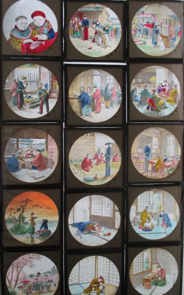 幻燈ガラス絵 開化期(?)物語絵16枚 / 古本、中古本、古書籍の通販は