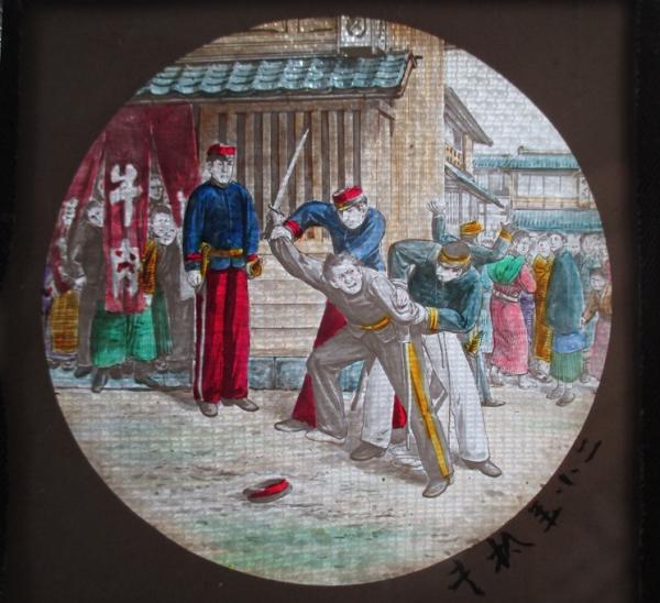 幻燈ガラス絵 開化期(?)物語絵16枚 / 古本、中古本、古書籍の通販は