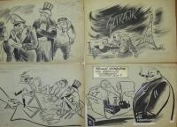 Ruszkay György　風刺漫画　原画15点