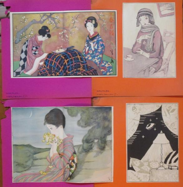 雑誌「若草」ほか竹久夢二挿絵切抜帖 / 古本、中古本、古書籍の通販は