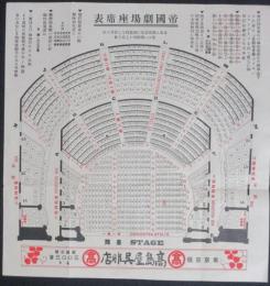 帝国劇場座席表