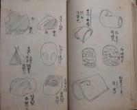 勅題干支 新年画帖(菓子図譜)