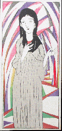 竹久夢二木版画「愛の総勘定」