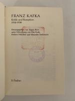 FRANZ KAFKA  Kritik und Rezeption 1924-1938
（フランツ・カフカ　批評と受容　1924-1938）