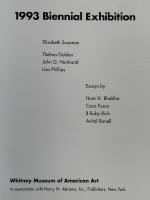 1993 Biennial Exhibition 図録    （1993年　ビエンナーレ展　図録）