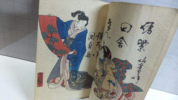 大正時代の復刻版画古吾妻錦絵画帖3冊です