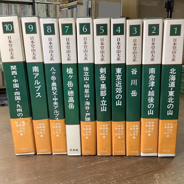 日本登山大系 全10冊
