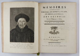 1776-1791 Memoires concernant l'histoire, les sciences, les arts, les moeurs, les usages, &