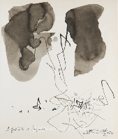 Chu Teh-Chun -- With Original Ink Painting and Signed Dedication by the Artist
1993年《朱德群畫集》— 附藝術家親筆水墨畫與簽贈題字

