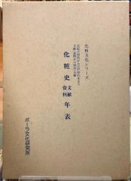 化粧史文献資料年表　記述の時代から江戸時代まで文献・資料から抽出・注解　化粧文化シリーズ