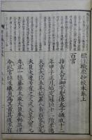 標注職原抄校本（近藤芳樹撰）　嘉永七年（1854）刊　六冊
