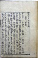 職原抄支流　二巻　天和四年（1684）刊　一冊
