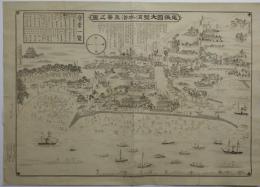 尾張国大野海水浴真景之図（銅版画）