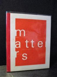 Matters 1988-1997　Noritoshi Hirakawa　平川典俊写真集　1000部限定
