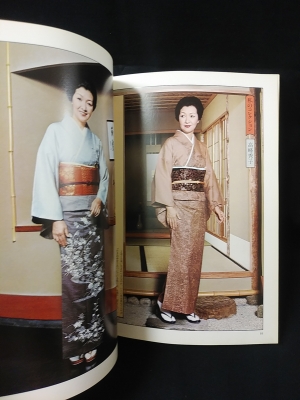 日本のきもの紬と絣 紬絣を着る・モデル山本陽子 田村奈巳 きもの