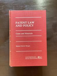 Patent Law and Policy : Cases and Materials