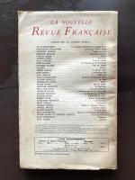 La Nouvelle Revue Française 1er Novembre 1956 4e Année No.47, NRF