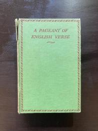 A Pageant of English Verse