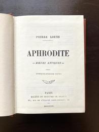 Aphrodite Moeurs Antiques