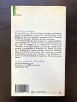 L'ecriture et la difference