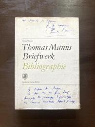Thomas Manns Briefwerk ,Bibliographie