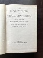 The Rowley Poems by Thomas Chatterton