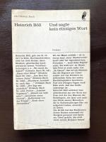 Und sagte kien einziges Wort