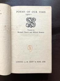 POEMS OF OUR TIME 1900-