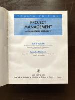 Project Management : A Managerial Approach