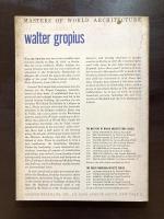 walter gropius (Masters of World Architecture)
