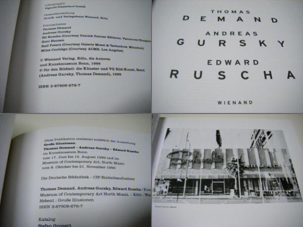 DEMAND GURSKY RUSCHA:GROSSE ILLUSIONEN / ミキ書房 / 古本、中古本