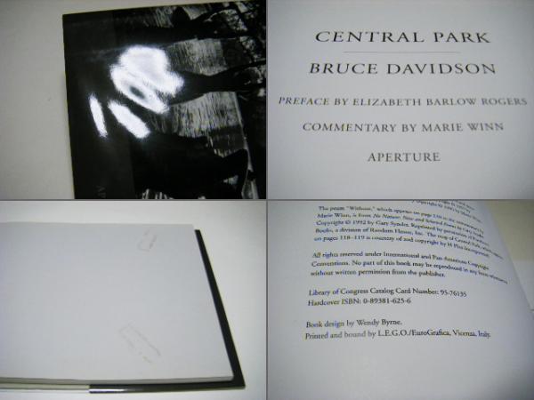 BRUCE DAVIDSON CENTRAL PARK セントラルパーク(Bruce Davidson