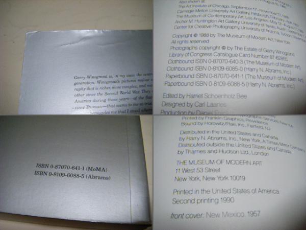 Winogrand : figments from the real world(John Szarkowski) / 古本