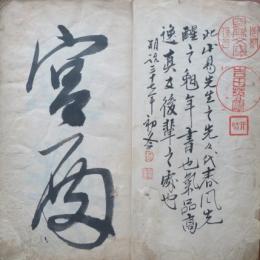 【肉筆】伝頼春風筆　山陽西游詩