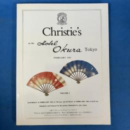 オークションカタログ Christie's at the Hotel Okura Tokyo Volume I (クリスティーズ 於 ホテルオークラ東京 印象派・近代絵画・デッサン・版画)