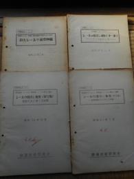 鉄道技術研究所　長大レールの音頭伸縮　レールの張出し強度1～3　4点にて
