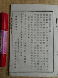 太政官布告　第23号　雑税品目掲載