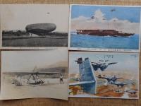 絵葉書　戦前戦闘機(飛行機)　12枚にて