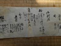 江戸時代献立表　安政6年