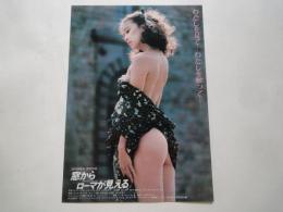 窓からローマが見える＜映画チラシ＞監督：池田満寿夫。キャスト：中山貴美子、他
